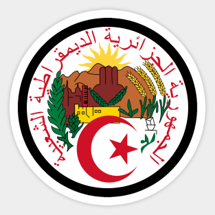 Seal of الجمهورية الجزائرية الديمقراطية الشعبية Sticker